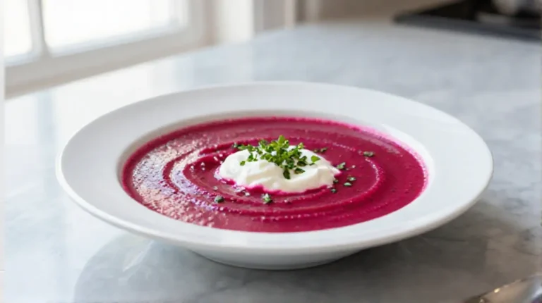 Soupe froide de betterave au Cookeo, rafraîchissante et pleine de saveurs