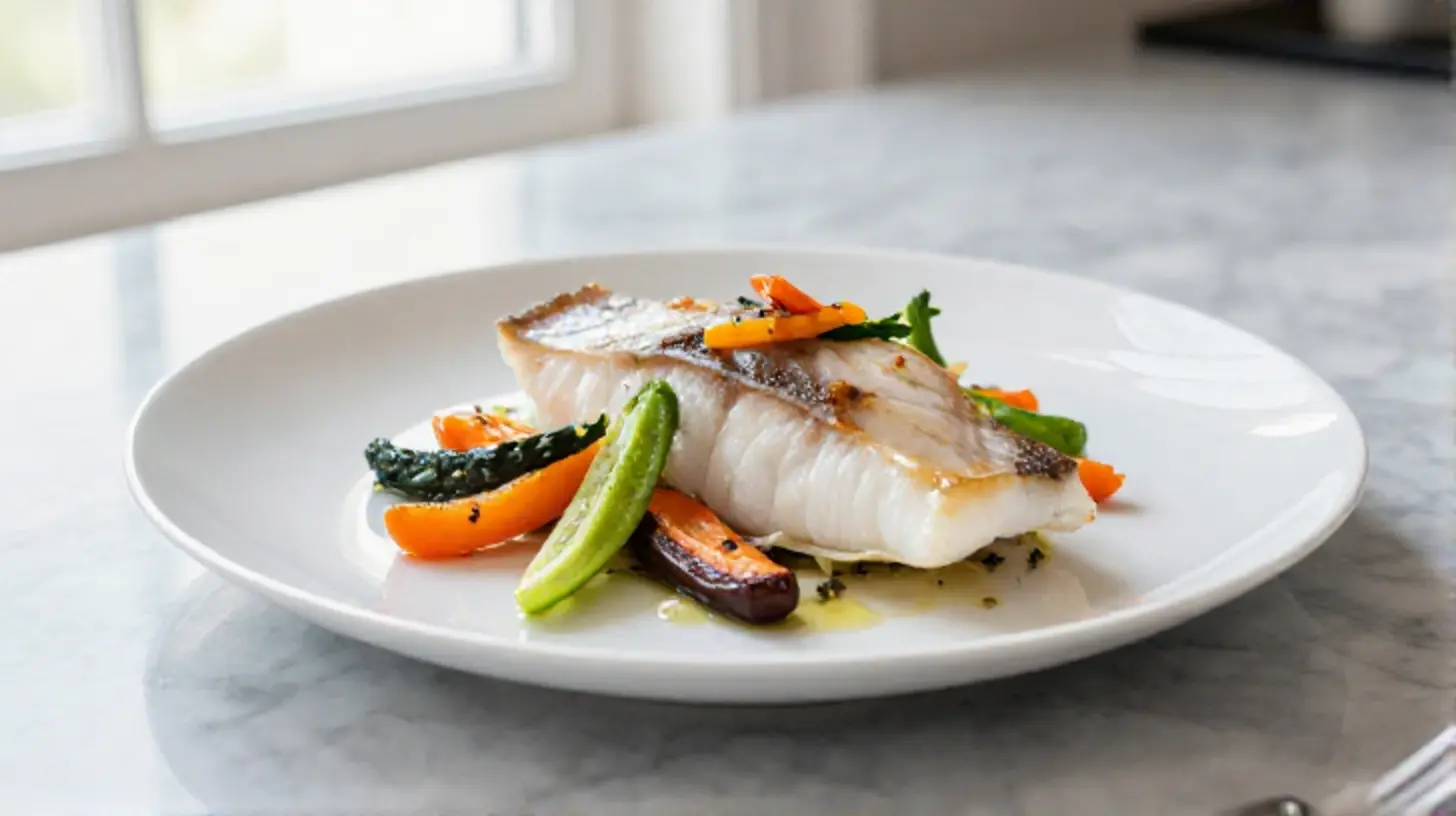 Turbot aux légumes au Cookeo, un plat savoureux et équilibré.