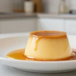 Délicieuse crème caramel cuite au Cookeo, douce et crémeuse.