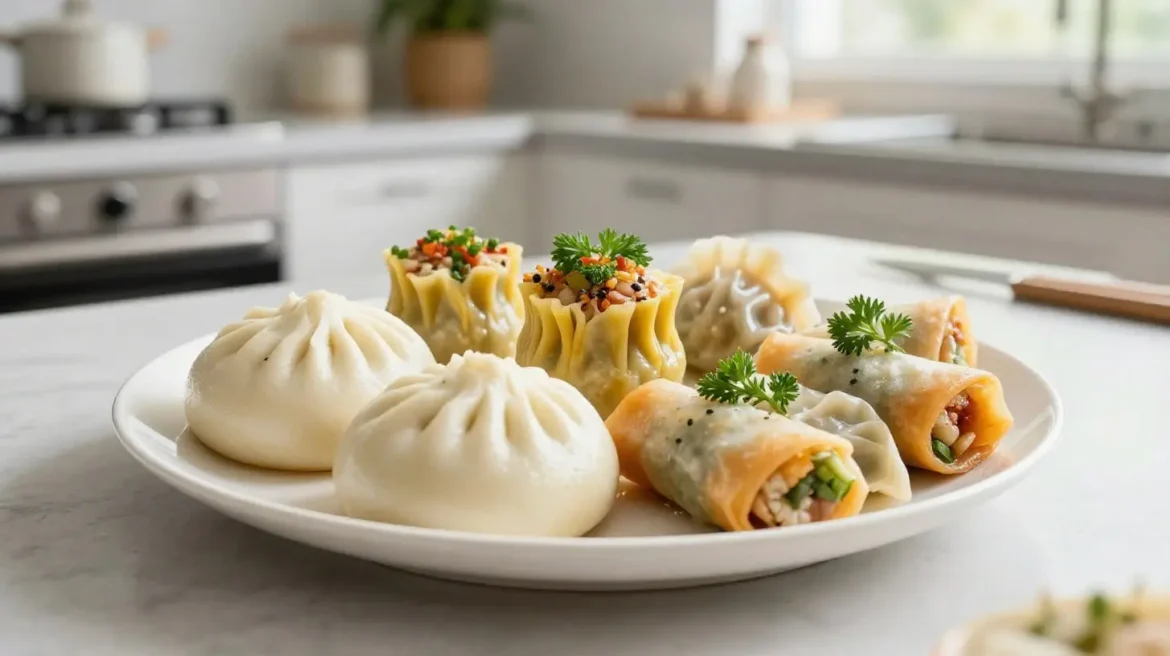 Dim sum au Cookeo Délicieux dim sum cuisinés au Cookeo, offrant une explosion de saveurs à chaque bouchée.