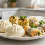 Délicieux dim sum cuisinés au Cookeo, offrant une explosion de saveurs à chaque bouchée.