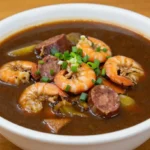 Savoureux gumbo au Cookeo avec des ingrédients frais et des épices traditionnelles.