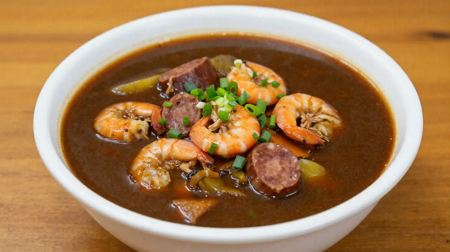Savoureux gumbo au Cookeo avec des ingrédients frais et des épices traditionnelles.