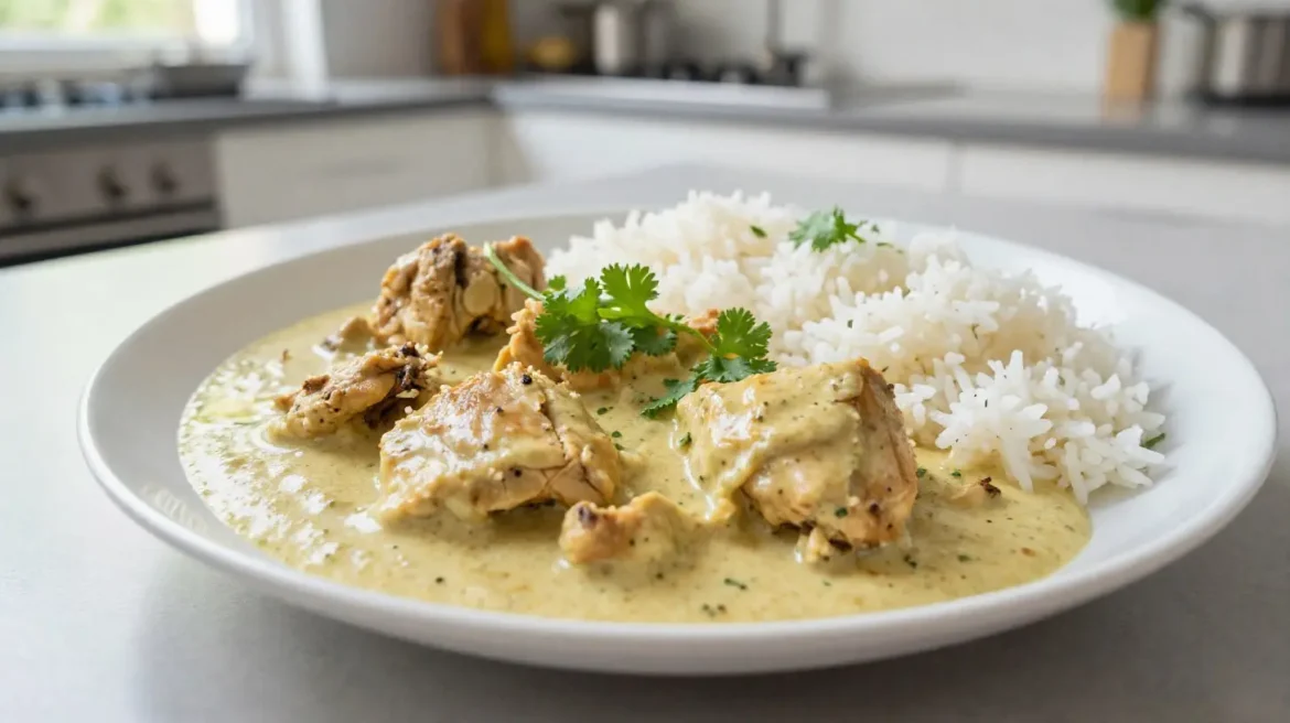 Korma de poulet au Cookeo Savoureux korma de poulet préparé au Cookeo, avec des épices parfumées.