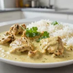 Savoureux korma de poulet préparé au Cookeo, avec des épices parfumées.