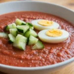 Delicieux salmorejo préparé au Cookeo, frais et onctueux.