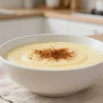 Dessert crémeux de semoule au lait préparé facilement avec le Cookeo.