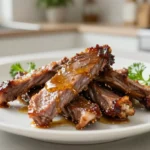 Délicieuses aiguillettes de canard au miel préparées rapidement avec le Cookeo.