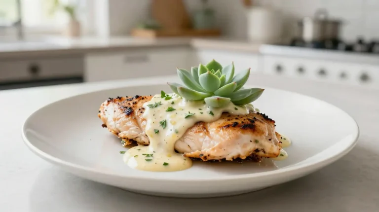 Délicieux blancs de poulet cuisinés à la crème d'échalote avec Cookeo.