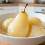 Délicieuse compote de poire vanille préparée facilement au Cookeo.