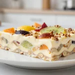 Délicieux nougat glacé préparé rapidement avec le Cookeo pour un dessert irrésistible.
