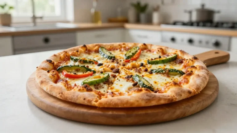 Délicieuse pizza au Cookeo prête rapidement pour un repas savoureux.