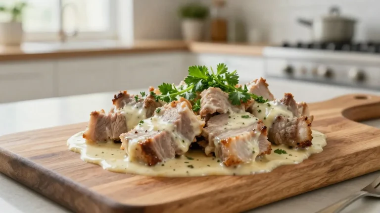 Délicieux plat de porc au lait cuit avec le Cookeo, tendre et savoureux.