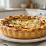 Délicieuse tarte aux oignons cuite au Cookeo, parfaite pour un repas convivial.