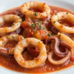 Délicieux calamars à l'américaine cuisinés au Cookeo, un plat savoureux et élégant.