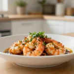 Délicieuses gambas cuites au Cookeo, parfaites pour un dîner rapide et savoureux.