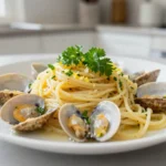 Délicieux spaghetti aux palourdes Cookeo pour un repas savoureux.