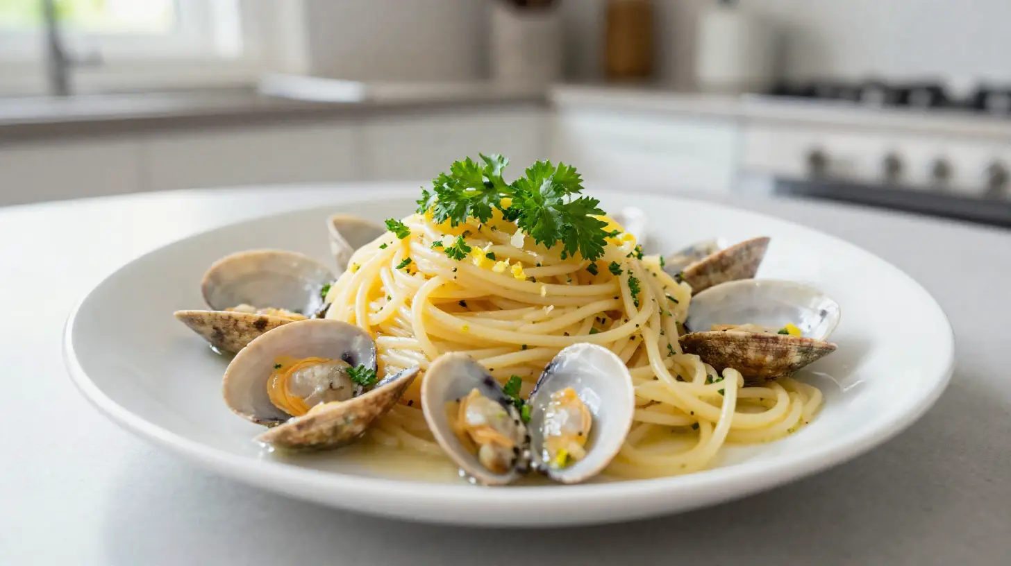 Délicieux spaghetti aux palourdes Cookeo pour un repas savoureux.