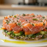 Délicieuse terrine de saumon préparée avec le Cookeo pour une recette rapide et simple.
