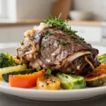 Savoureuse tête de veau aux légumes préparée au Cookeo pour un plat réconfortant.