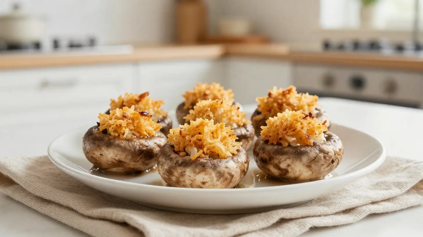 Délicieux champignons farcis au Cookeo, parfaits pour un repas convivial.