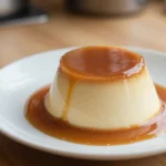 Délicieuse panna cotta à la vanille et au caramel réalisée au Cookeo.