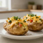 Délicieuses pommes de terre farcies au Cookeo, prêtes en un rien de temps.