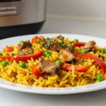 Délicieux riz à l'espagnole préparé au Cookeo, riche en saveurs.